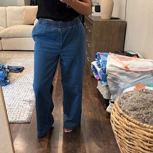 H&M Women's Dark Blue Trouser Jeans